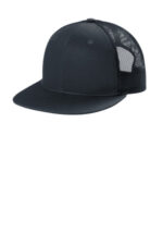 Port Authority Snapback Flat Bill Trucker Cap C407 Rich Navy