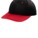 Port Authority Snapback Cap C408 Black/ True Red