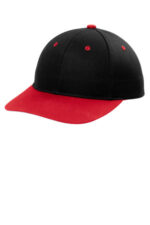 Port Authority Snapback Cap C408 Black/ True Red
