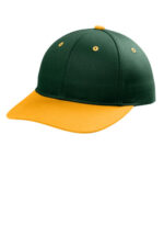 Port Authority Snapback Cap C408 Dark Green/ Gold