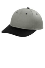 Port Authority Snapback Cap C408 Heather Grey/ Black