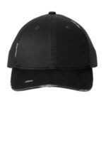 Port Authority Distressed Mesh Back Cap C600 Black/ Black