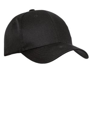 Port Authority Fine Twill Cap. C800 Black