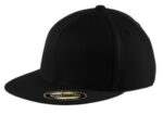Port Authority Flexfit 210 Flat Bill Cap. C808 Black