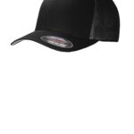 Port Authority Flexfit Mesh Back Cap. C812 Black/ Black