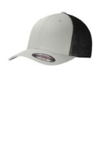 Port Authority Flexfit Mesh Back Cap. C812 Silver/ Black