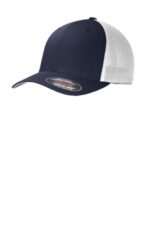 Port Authority Flexfit Mesh Back Cap. C812 True Navy/ White