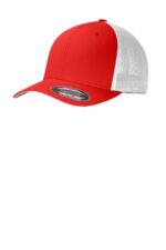 Port Authority Flexfit Mesh Back Cap. C812 True Red/ White