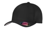 Port Authority Flexfit Cotton Twill Cap. C813 Black