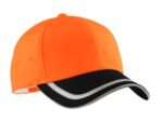 Port Authority Enhanced Visibility Cap. C836 Safety Orange/ Black