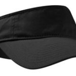 Port Authority Enzyme Wash Fashion Visor. C840 Black