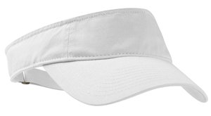 Port Authority Enzyme Wash Fashion Visor. C840 White