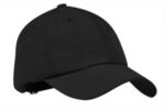 Port Authority Sueded Cap. C850 Black
