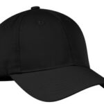 Port Authority Nylon Twill Performance Cap. C868 Black