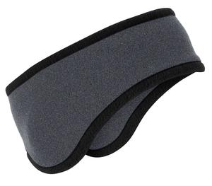 Port Authority Two-Color Fleece Headband. C916 Midnight Heather