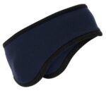 Port Authority Two-Color Fleece Headband. C916 Navy