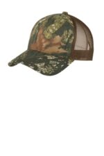Port Authority Structured Camouflage Mesh Back Cap. C930 Mossy Oak New Break-Up/ Brown