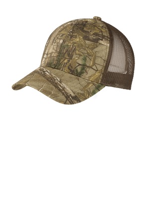 Port Authority Structured Camouflage Mesh Back Cap. C930 Realtree Xtra/ Brown