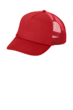 Port Authority 5-Panel Snapback Cap. C932 Red