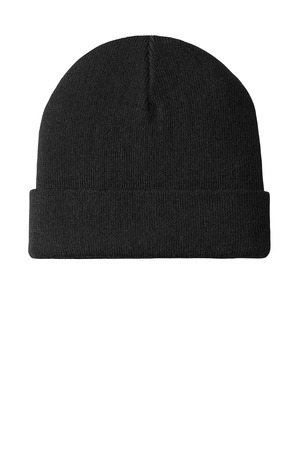 C939 - Black Port Authority Knit Cuff Beanie C939 Black