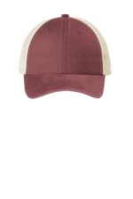 Port Authority Beach Wash Mesh Back Cap. C943 Red Rock/ Stone