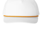 Port Authority Snapback Five-Panel Rope Cap C962 White/ Athletic Gold
