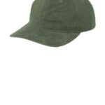 Port Authority Light Corduroy Dad Cap C973 Olive Green