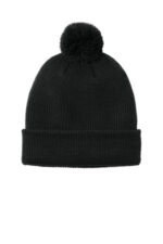 Port Authority Cozy Pom Beanie C978 Deep Black