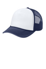 Port Authority Foam Truck'N Cap C993 White/ True Navy/ True Navy