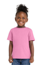 Port & Co Toddler Core Cotton Tee. CAR54T Candy Pink