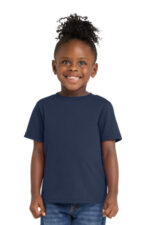 Port & Co Toddler Core Cotton Tee. CAR54T Navy