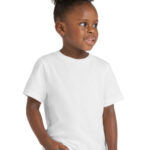 Port & Co Toddler Core Cotton Tee. CAR54T White