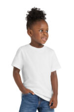 Port & Co Toddler Core Cotton Tee. CAR54T White