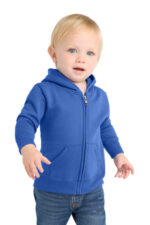 Port & Co Infant Core Fleece Full-Zip Hooded Sweatshirt. CAR78IZH Royal