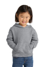Port & Co Toddler Core Fleece Pullover Hooded Sweatshirt. CAR78TH Athletic Heather