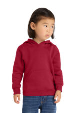 Port & Co Toddler Core Fleece Pullover Hooded Sweatshirt. CAR78TH Red