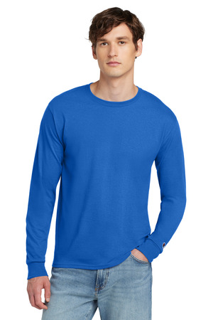 Champion Heritage 5.2-Oz Jersey Long Sleeve Tee CC8C Athletic Royal