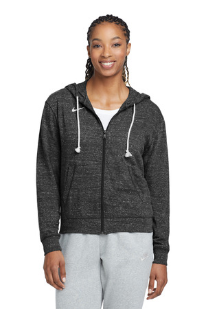 Nike Women's Gym Vintage Full-Zip Hoodie CN9402 Team Black
