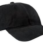 Port Authority Brushed Twill Low Profile Cap. CP77 Black