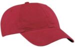 Port Authority Brushed Twill Low Profile Cap. CP77 Red