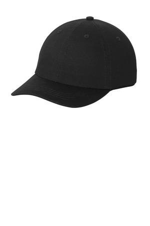Port Authority Washed Twill Cap. CP78 Black