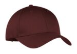 Port Authority Six-Panel Twill Cap. CP80 Maroon