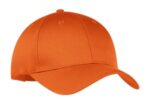 Port Authority Six-Panel Twill Cap. CP80 Orange