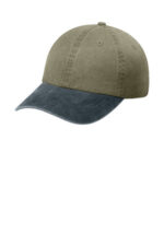 Port Authority Two-Tone Pigment-Dyed Cap. CP83 Khaki/ Graphite