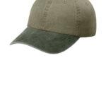 Port Authority Two-Tone Pigment-Dyed Cap. CP83 Khaki/ Hunter