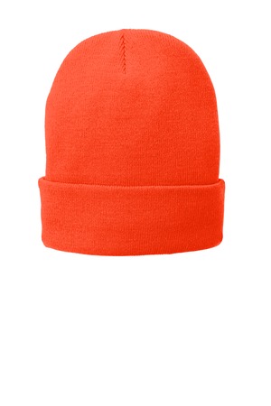 Port Authority Fleece-Lined Knit Cap. CP90L Athletic Orange