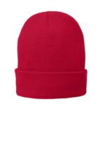 Port Authority Fleece-Lined Knit Cap. CP90L Athletic Red