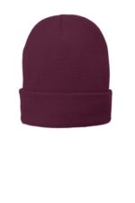 Port Authority Fleece-Lined Knit Cap. CP90L Maroon