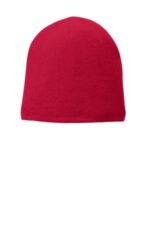 Port Authority Fleece-Lined Beanie Cap. CP91L Athletic Red
