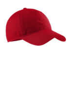 Port Authority Soft Brushed Canvas Cap. CP96 Red